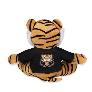 Tiger der alten Schule - Plüschtiger - Schwarz - Hinten