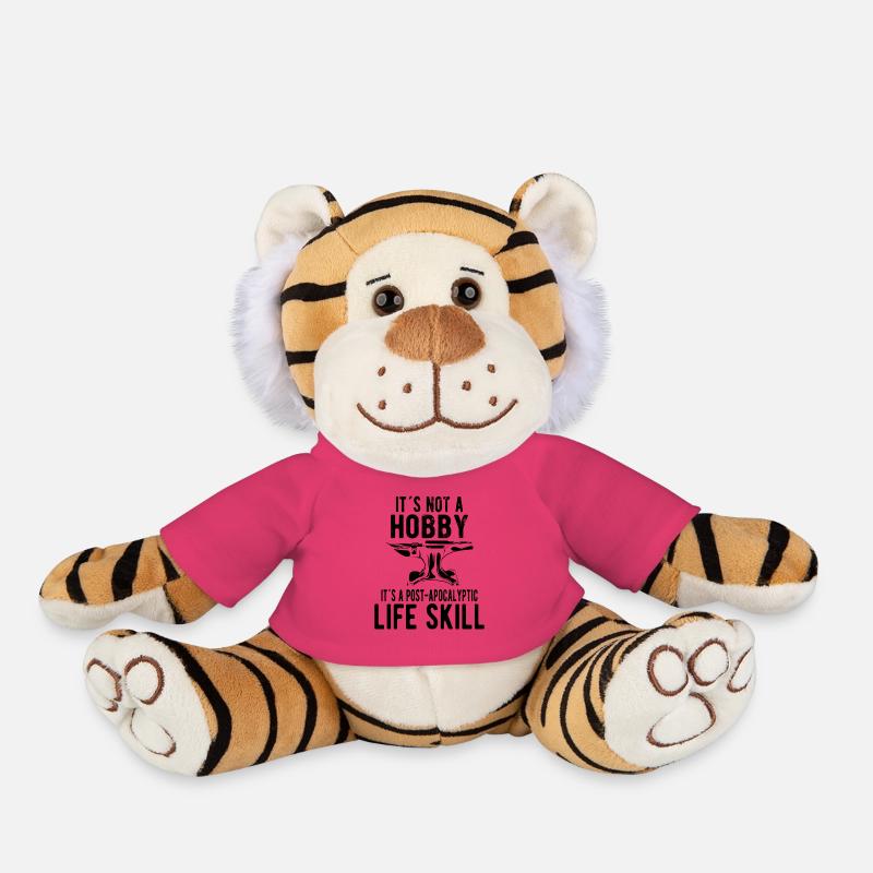 BLACKSMITH METAL WORKER BLADESMITH : pas un hobby - Peluche Tigre - rose