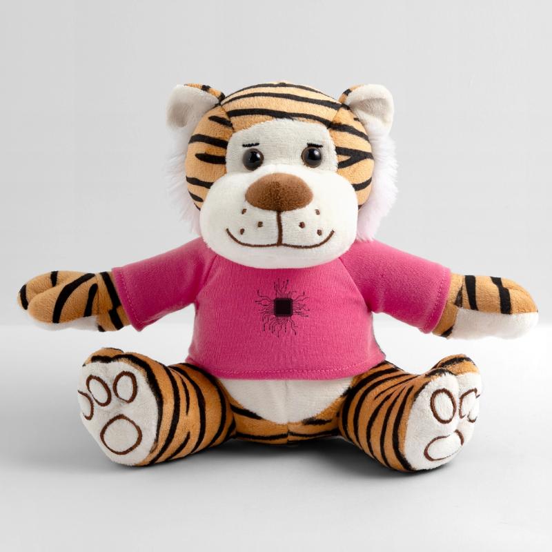 processor cpu wires wire cabling computer Plush Tiger