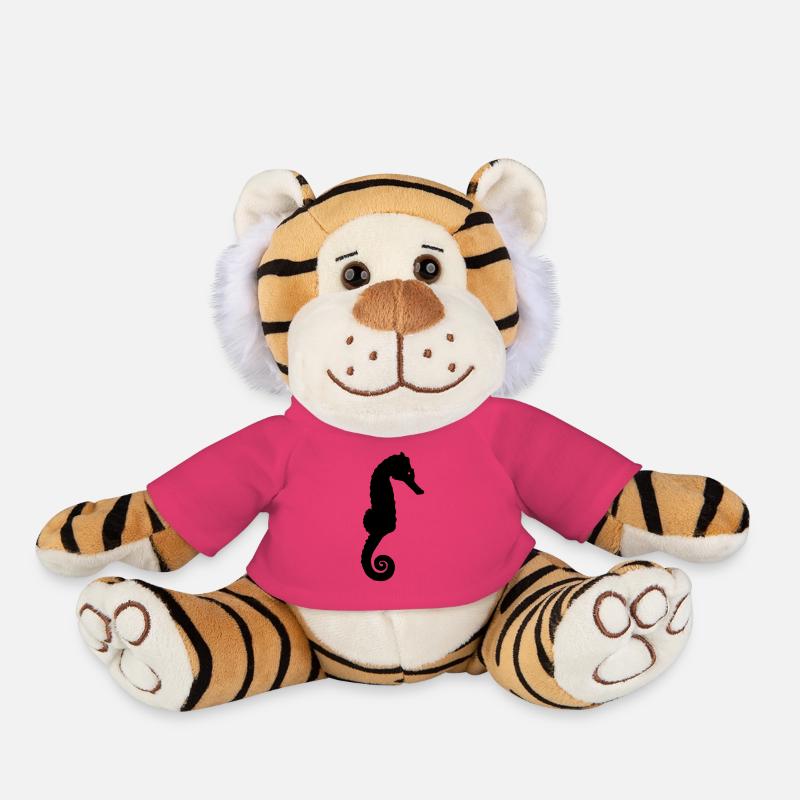 sea horse - Plush Tiger - pink