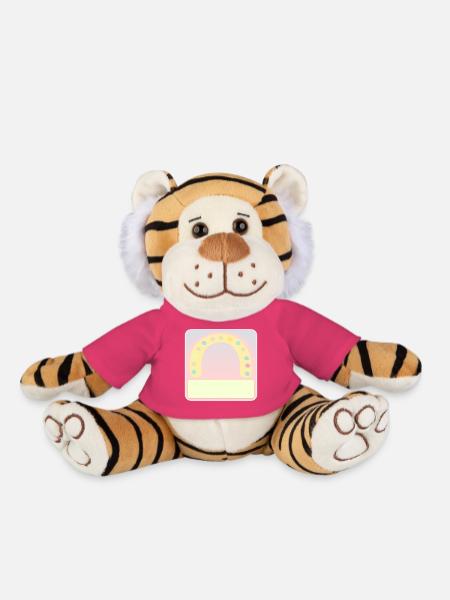 Namensschild Bogen - Plüschtiger - Pink