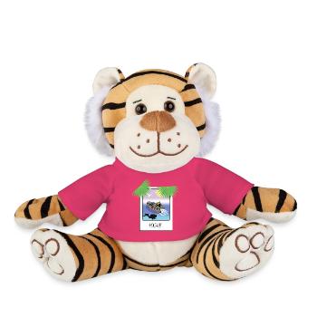 Snapshot Vacation - Plush Tiger - pink - Front