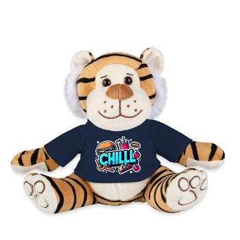 Autocollant Chill - Peluche Tigre - bleu marine - Devant
