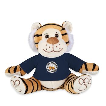 T-shirt La Reine de la Bière - Peluche Tigre - bleu marine - Devant