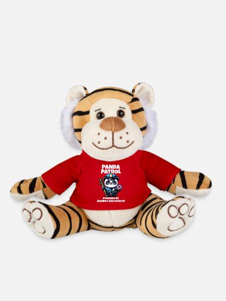 Polizei Panda - Plüschtiger - Rot