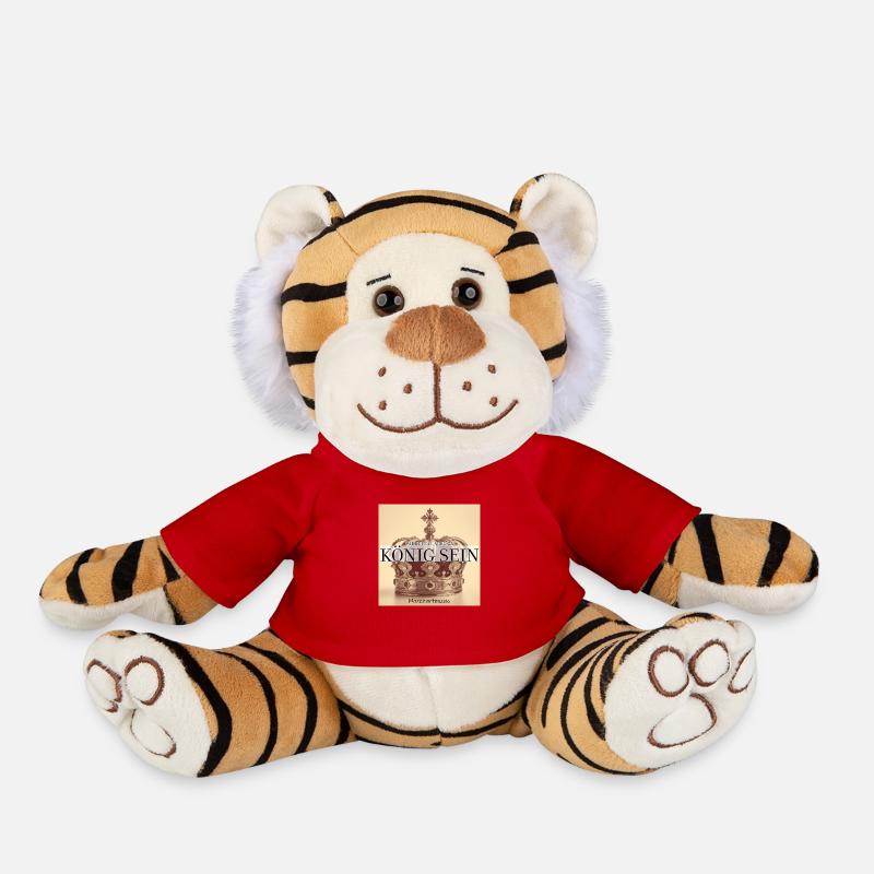 Be king - Plush Tiger - red