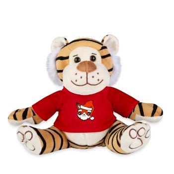 Fuchs Weihnachtsmann Weihnachten Mütze Nikolaus - Plüschtiger - Rot - Vorne