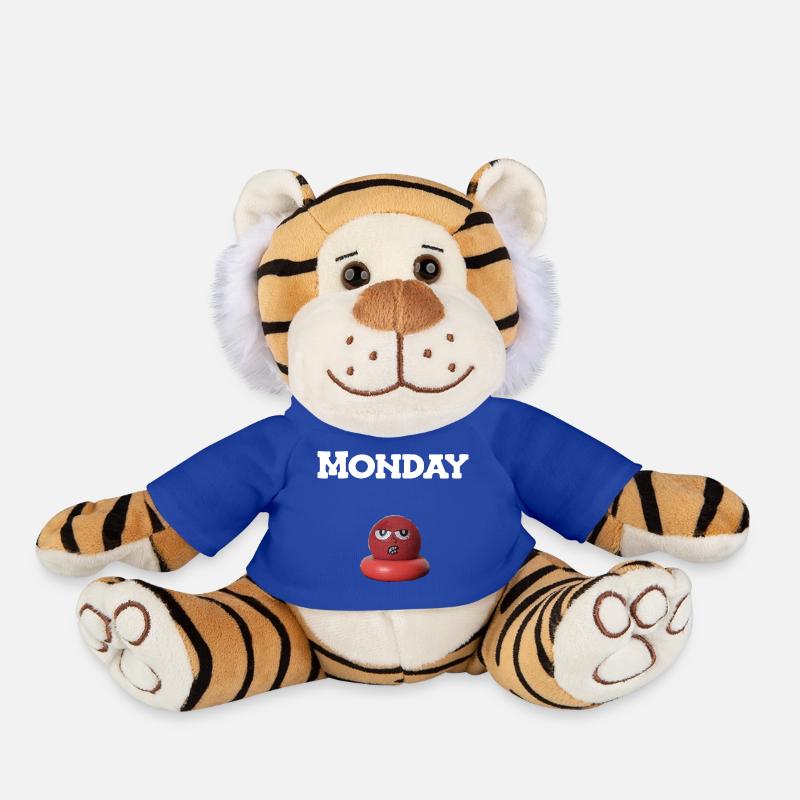Monday - Plush Tiger - royal blue