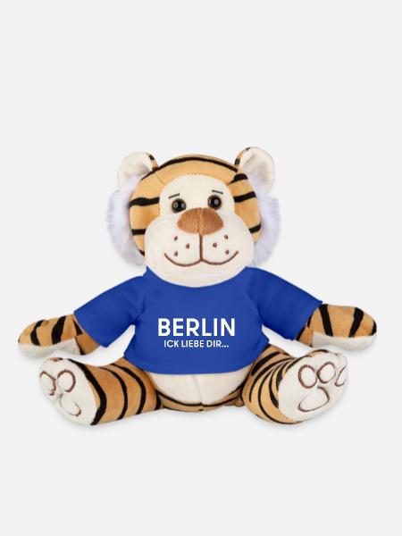 Berlin ick liebe dir - Plüschtiger - Königsblau