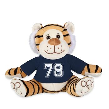 Numéro 78 - Peluche Tigre - bleu marine - Devant