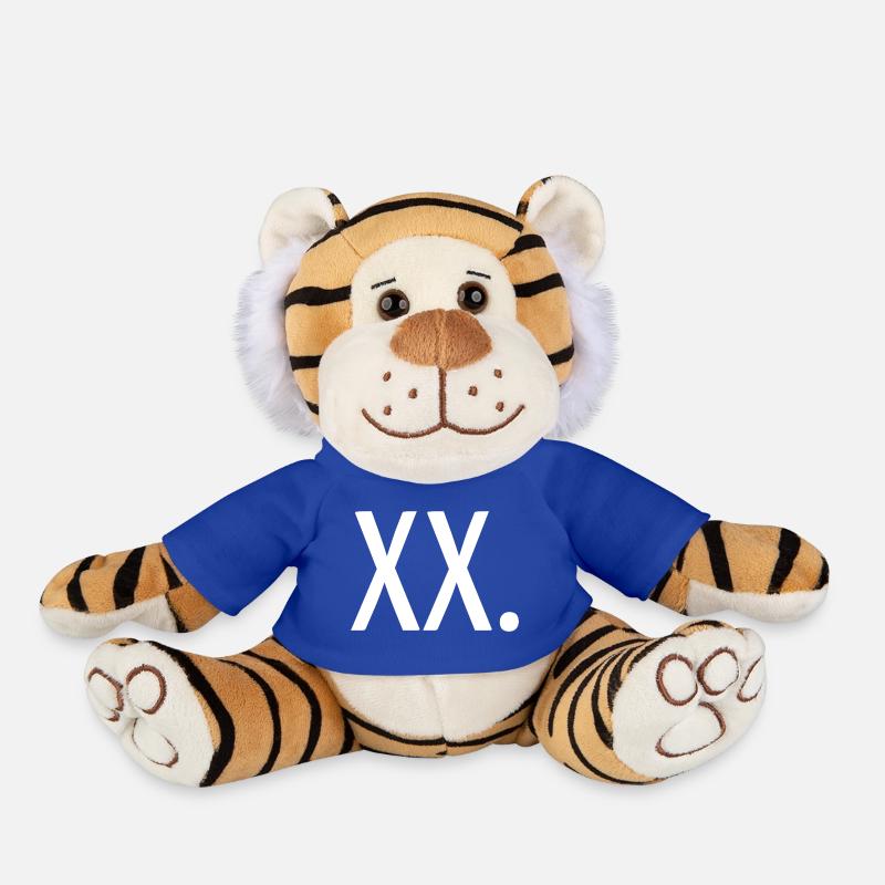 Xx - Plush Tiger - royal blue