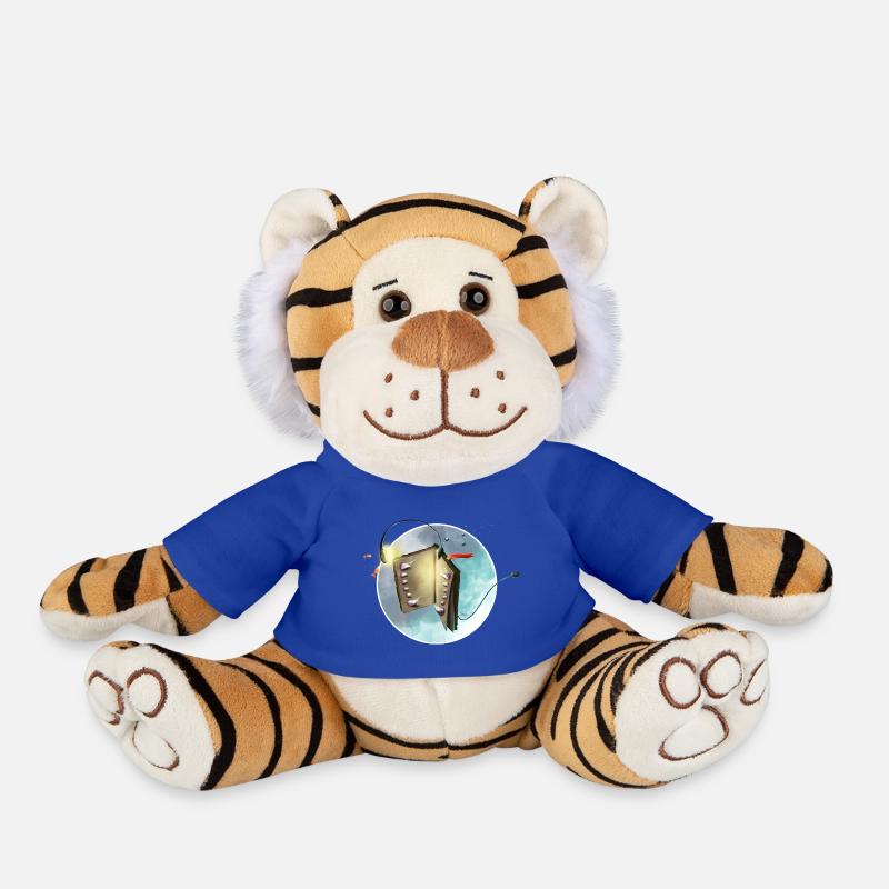 Abyss book - Plush Tiger - royal blue