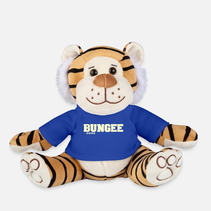 bungee logo gelb - Plüschtiger - Königsblau