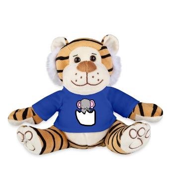 Éléphant - Peluche Tigre - bleu roi - Devant