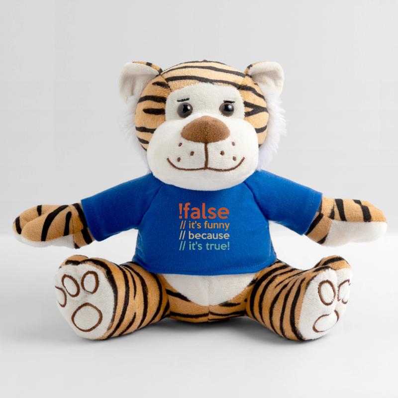 Programmer false true Computer Scientist Student Code Plush Tiger