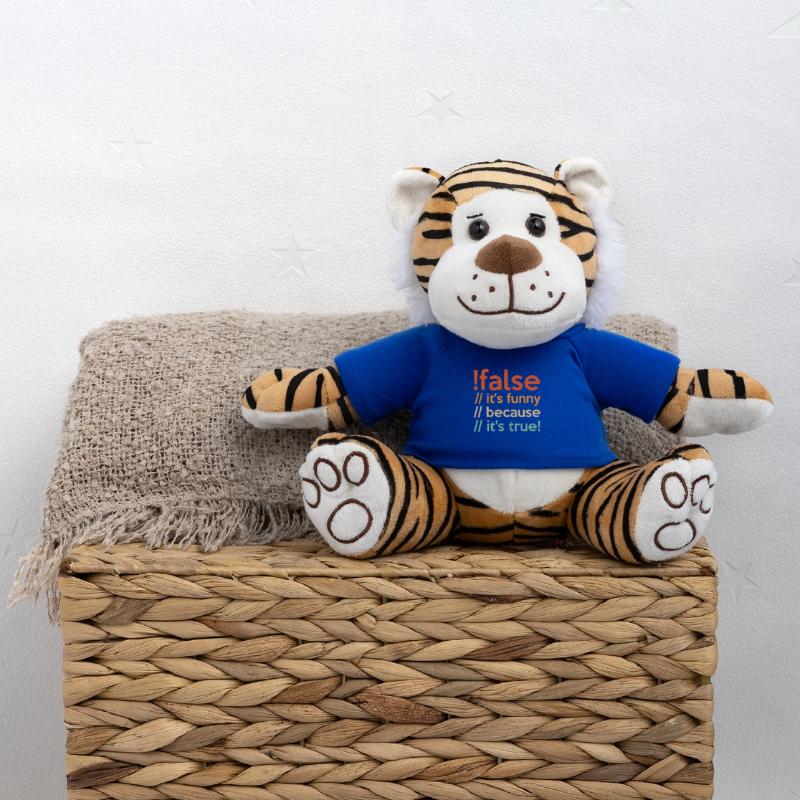 Programmer false true Computer Scientist Student Code Plush Tiger
