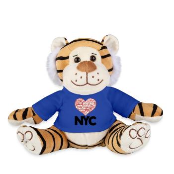 New York - Peluche Tigre - bleu roi - Devant