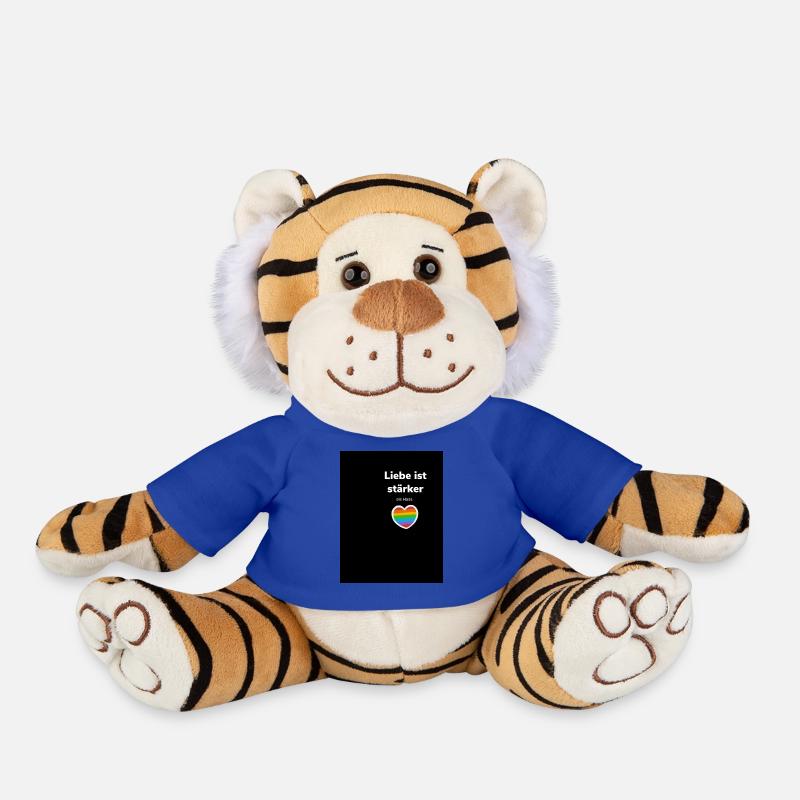 Design ohne Titel 7 - Plüschtiger - Königsblau