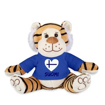 Finlande Suomi - Peluche Tigre - bleu roi - Devant