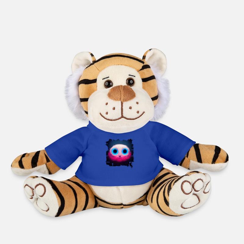 space kitty - Plush Tiger - royal blue