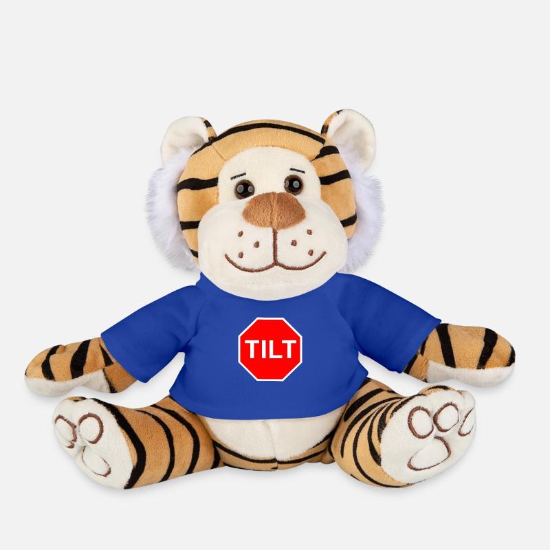 Tilt - Stop sign - Plush Tiger - royal blue