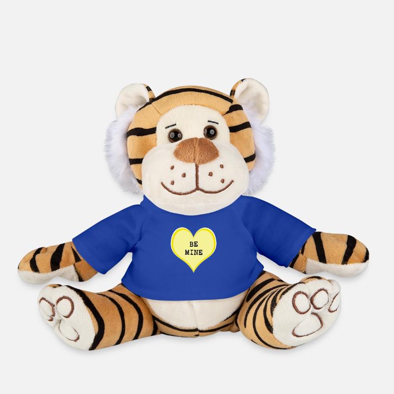 Be mine - Plush Tiger - royal blue