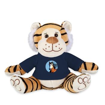 Galloping Brown Sports Horse - Plush Tiger - french navy - Front