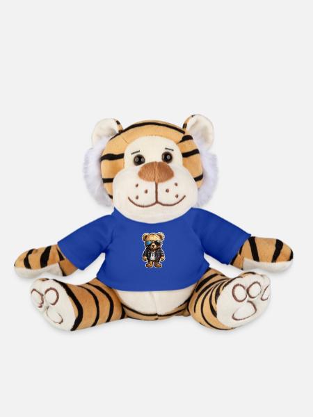 Teddybär Rapper Ganster - Plüschtiger - Königsblau