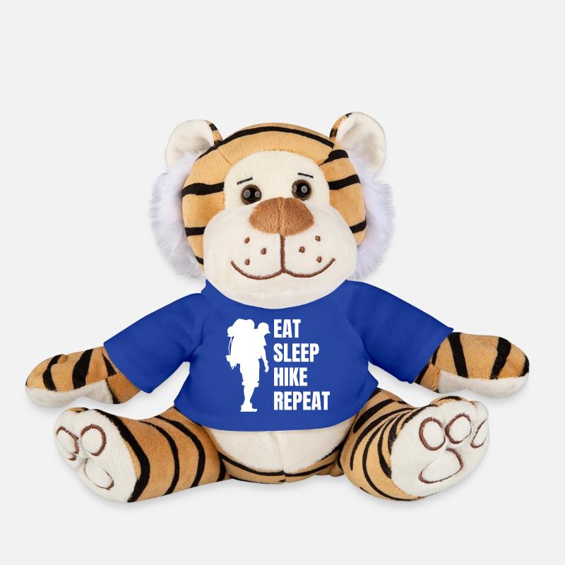 Mountaineering Hiking Mountain Climbing Mountains Bouldering - Plush Tiger - royal blue