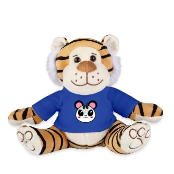A strange animal! - Plush Tiger - royal blue - Front