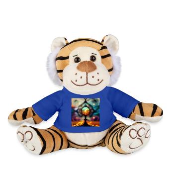 Le monde - Peluche Tigre - bleu roi - Devant