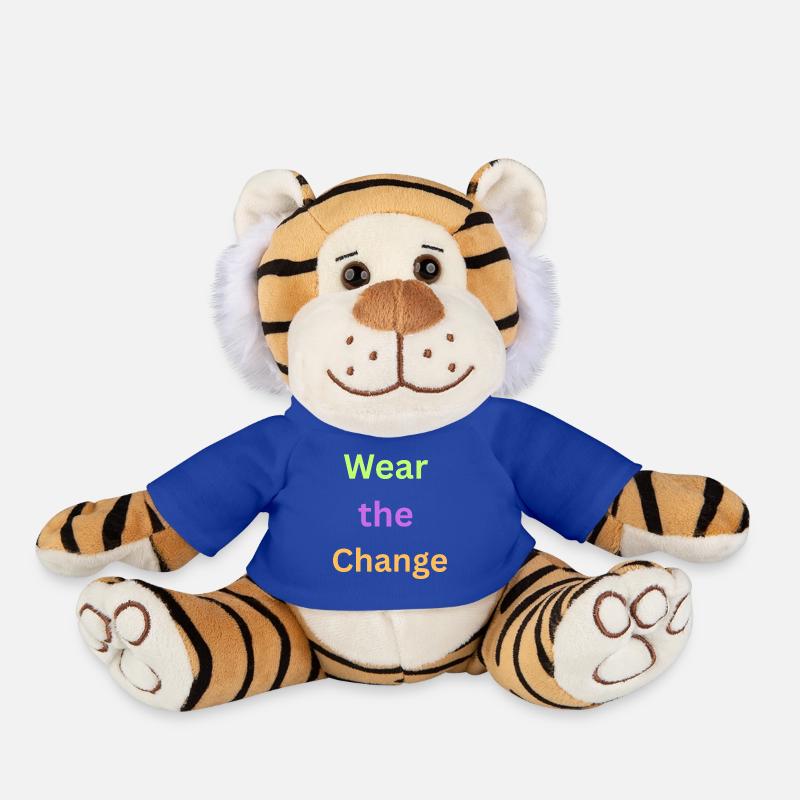 Empower the Future Typography Design - Plush Tiger - royal blue