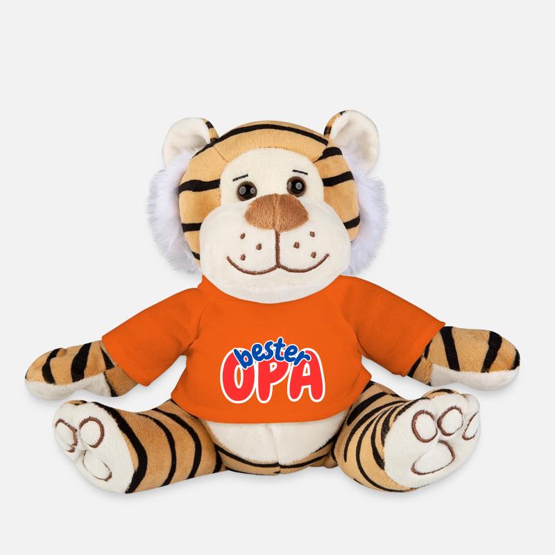Bester Opa - Plüschtiger - Goldorange