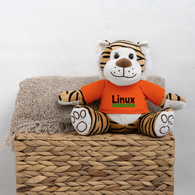 Linux Computer Computerarbeit witzige Sprüche Nerd Plüschtiger