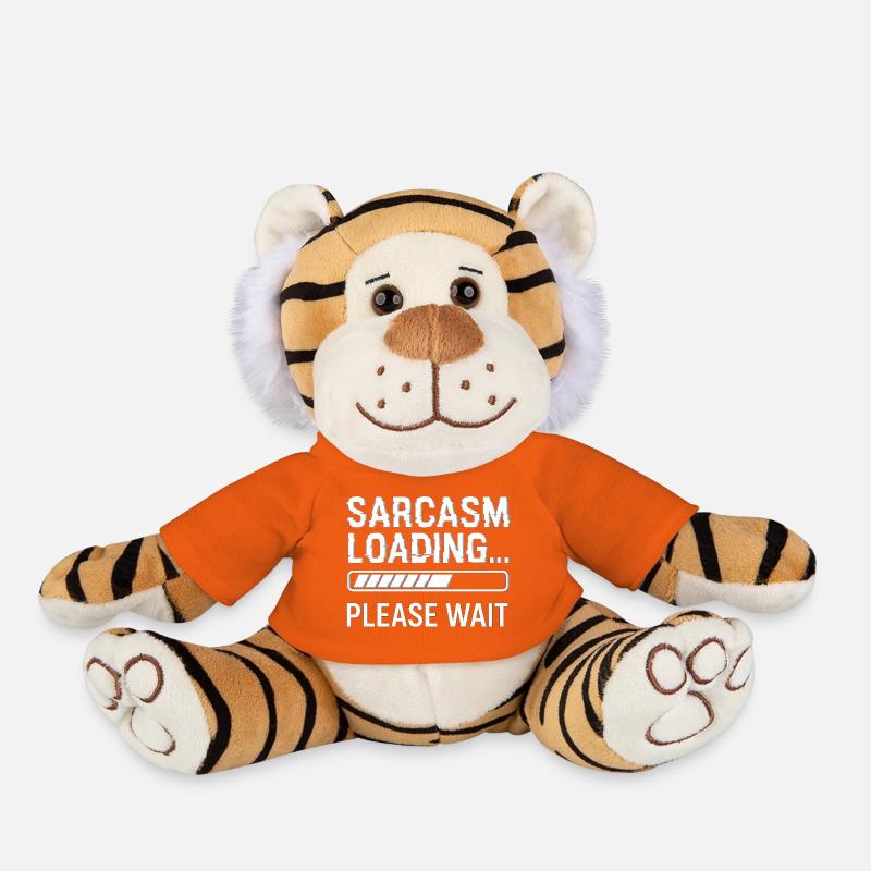 Sarcasm - Plush Tiger - golden orange