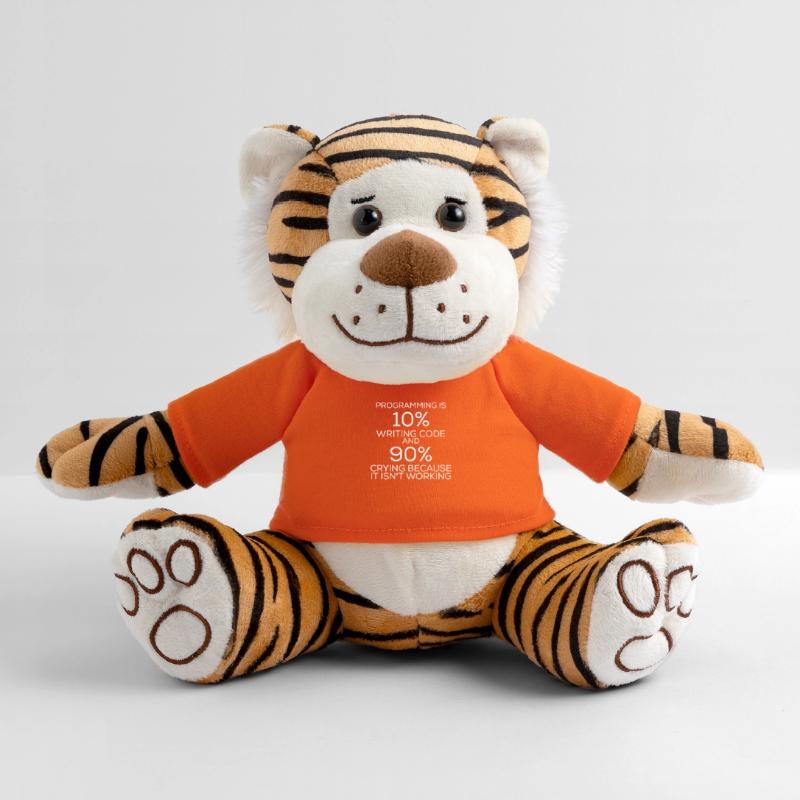 Programmation de programmation drôle d'énonciation Peluche Tigre