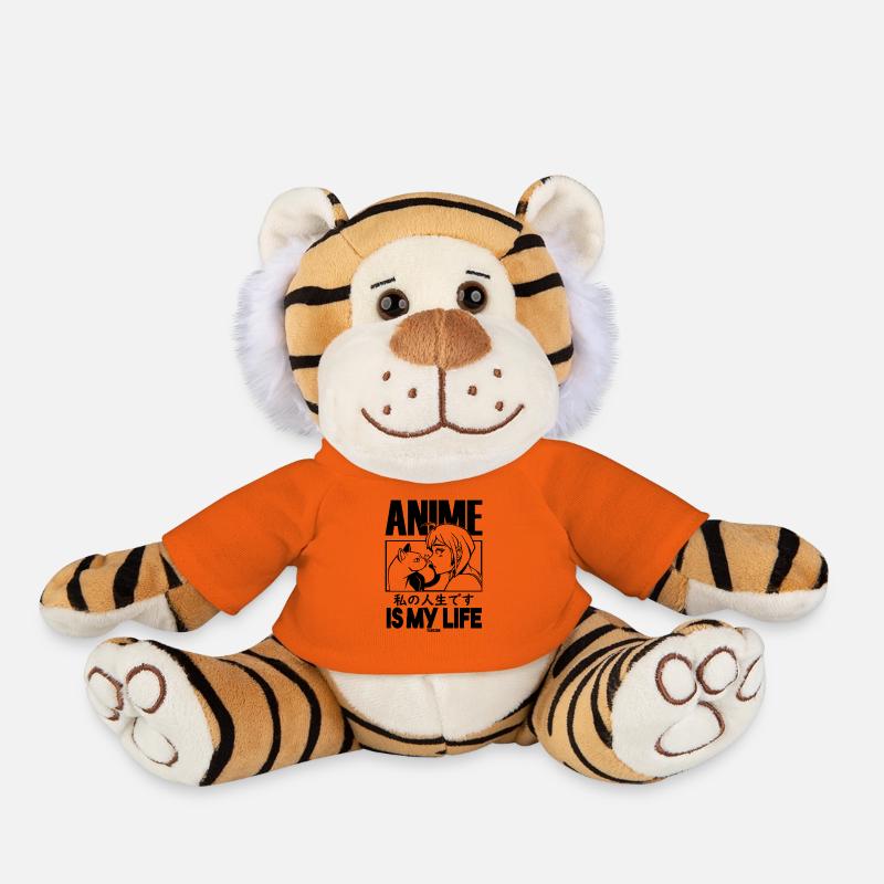 Haustier Katze Manga Anime - Plüschtiger - Goldorange