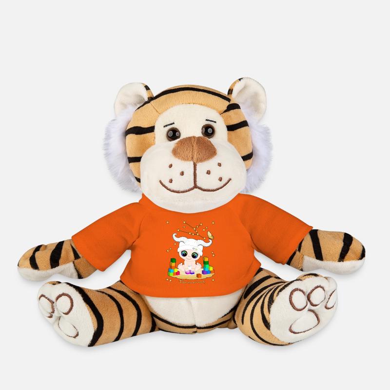 sternzeichen_taurus - Plush Tiger - golden orange