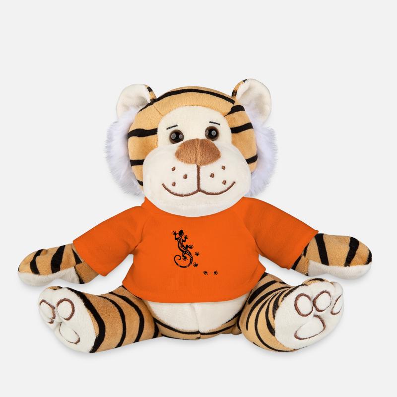 Running Gecko Ethno - Plush Tiger - golden orange