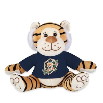 Fuchs mit Rosen Vintage - Plüschtiger - French Navy - Vorne