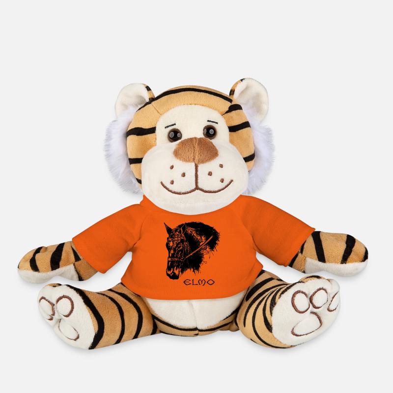 Elmo - Peluche Tigre - orange doré