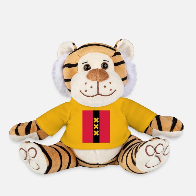 Amsterdam Logo - Plush Tiger - sun yellow