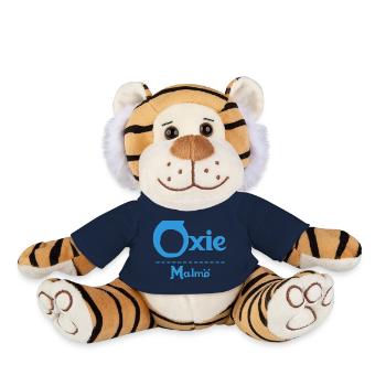 Oxie – Malmö Sky Blue Design - Plush Tiger - sun yellow - Front