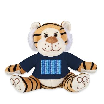 Aquarius Tiled Stripes - Plush Tiger - sun yellow - Front