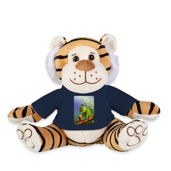Monstre grimpeur vert drôle - Peluche Tigre - bleu marine - Devant