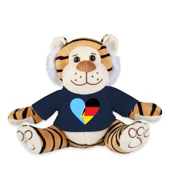 St. Lucia Germany Heart - Plush Tiger - sun yellow - Front