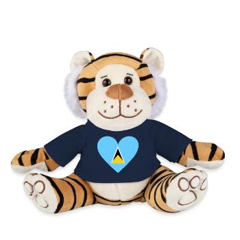 Saint Lucia - Plush Tiger - french navy - Front