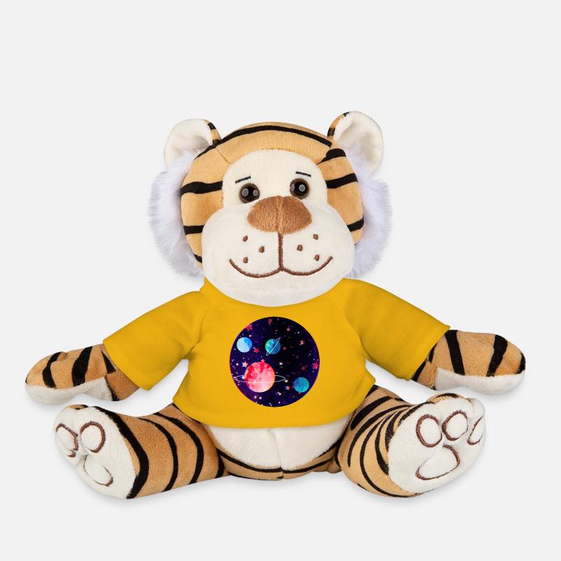 space - Plush Tiger - sun yellow