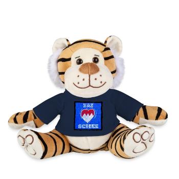 FAI SCHEE - Le dialecte franconien, c’est bien. - Peluche Tigre - jaune soleil - Devant