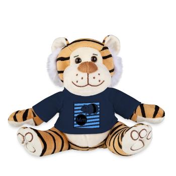 M pour cochon d’Inde - Peluche Tigre - jaune soleil - Devant